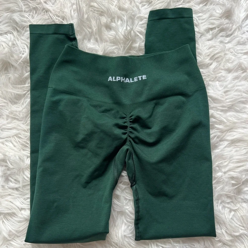 Alphalete Amplify Leggings Darkest Pine size Small
